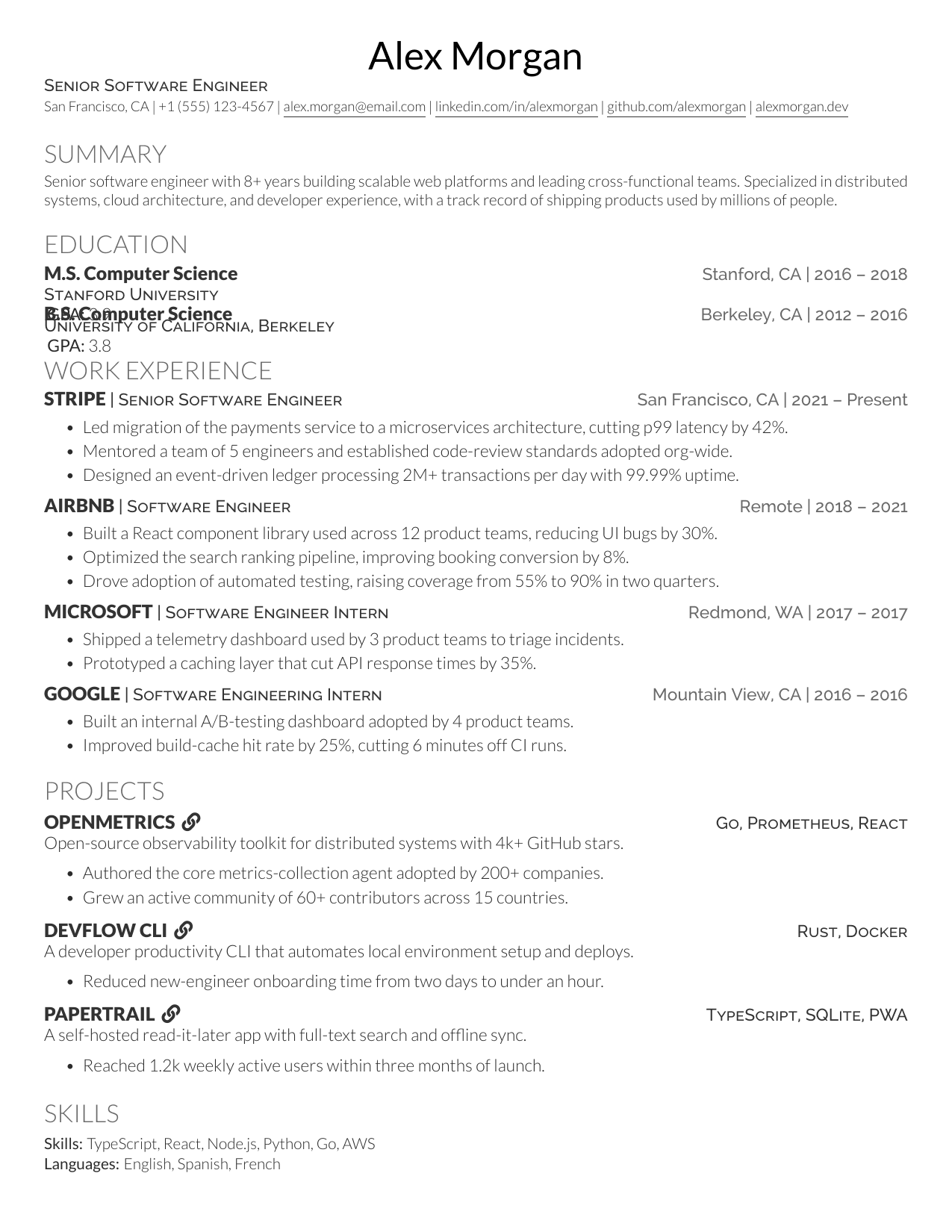 Digital Marketing Specialist resume template