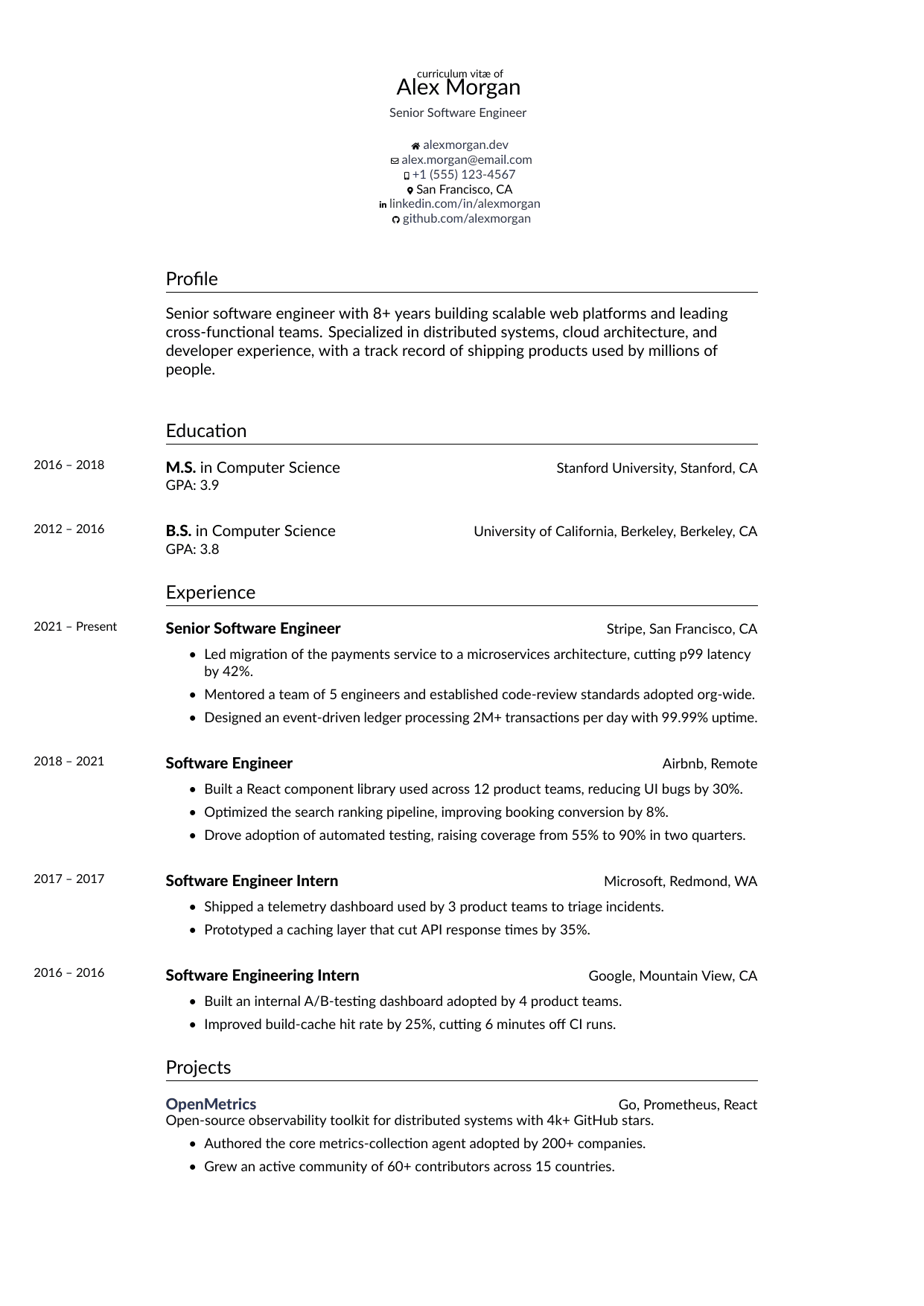Cyber Security resume template