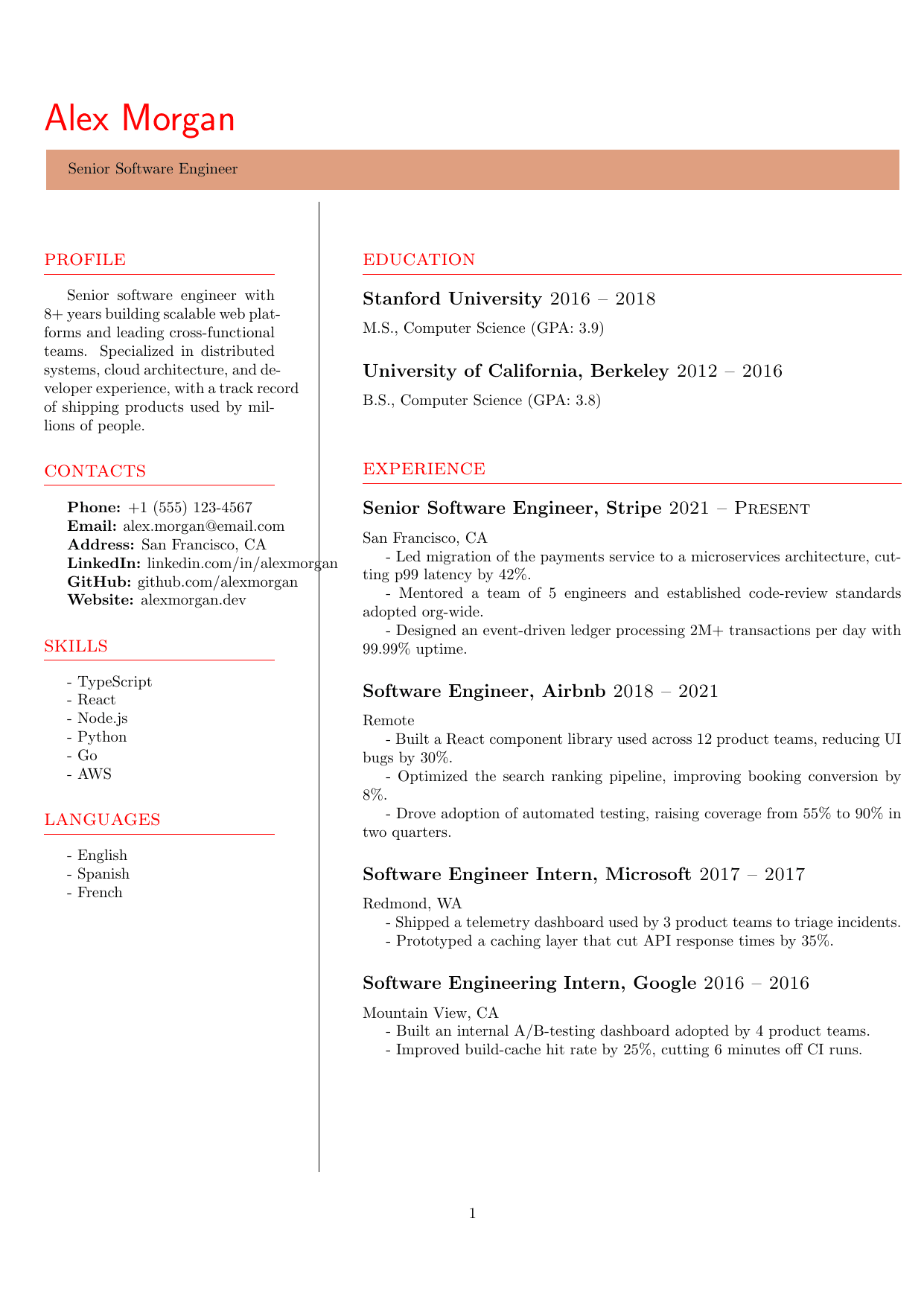 Dental Hygienist resume template