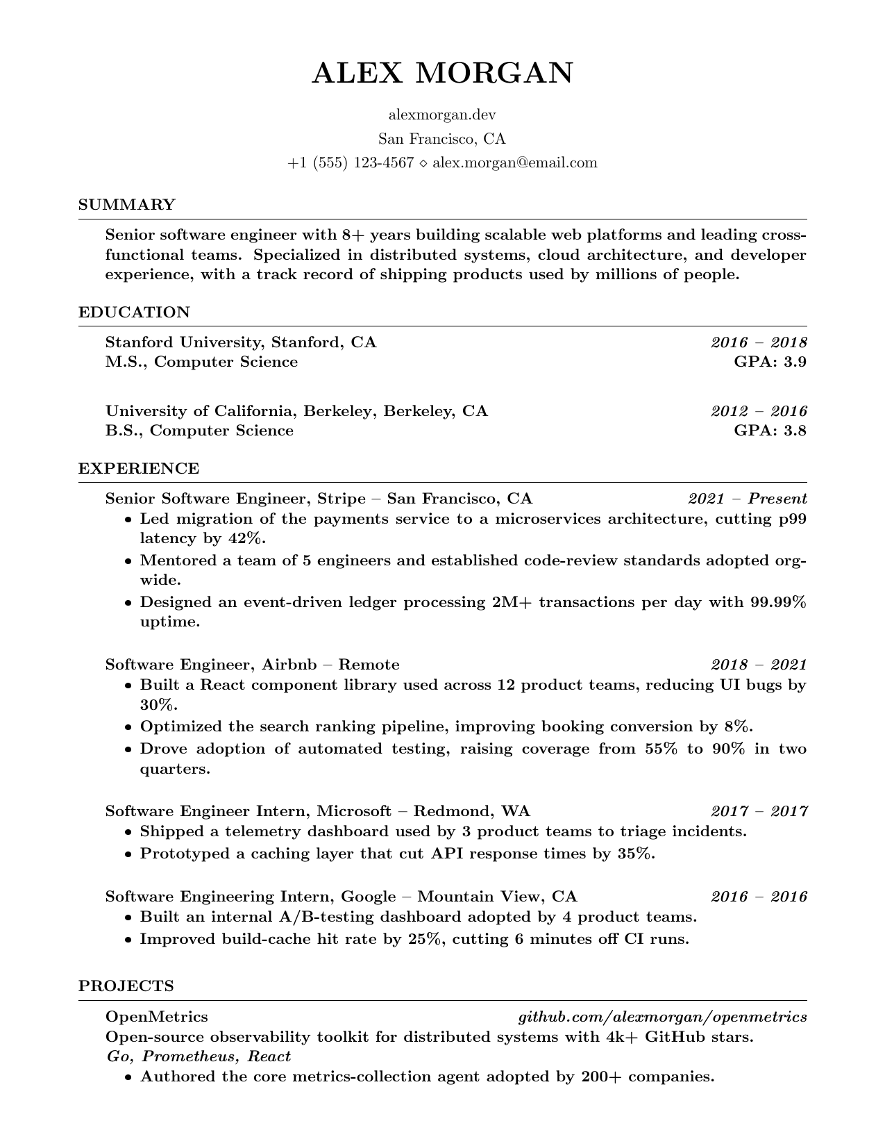 Customer Service Representative resume template