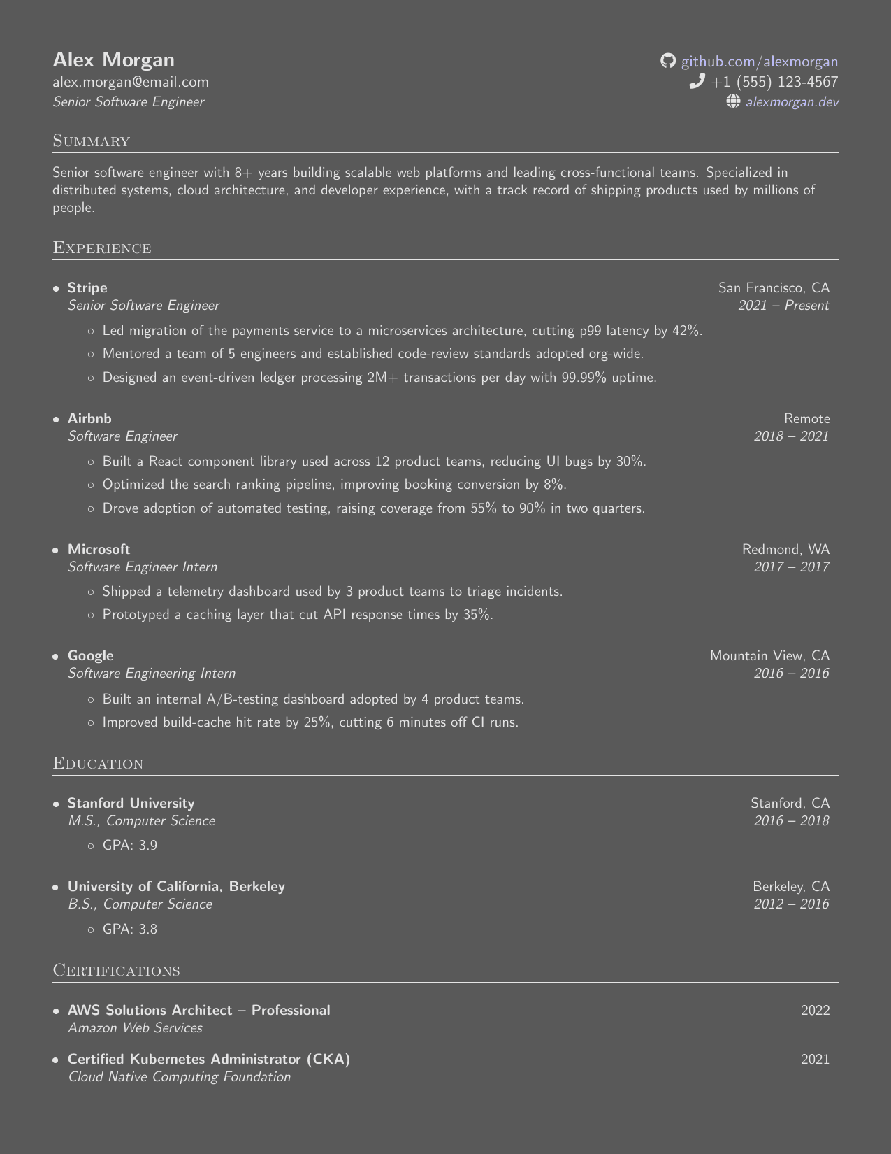 Account Executive resume template